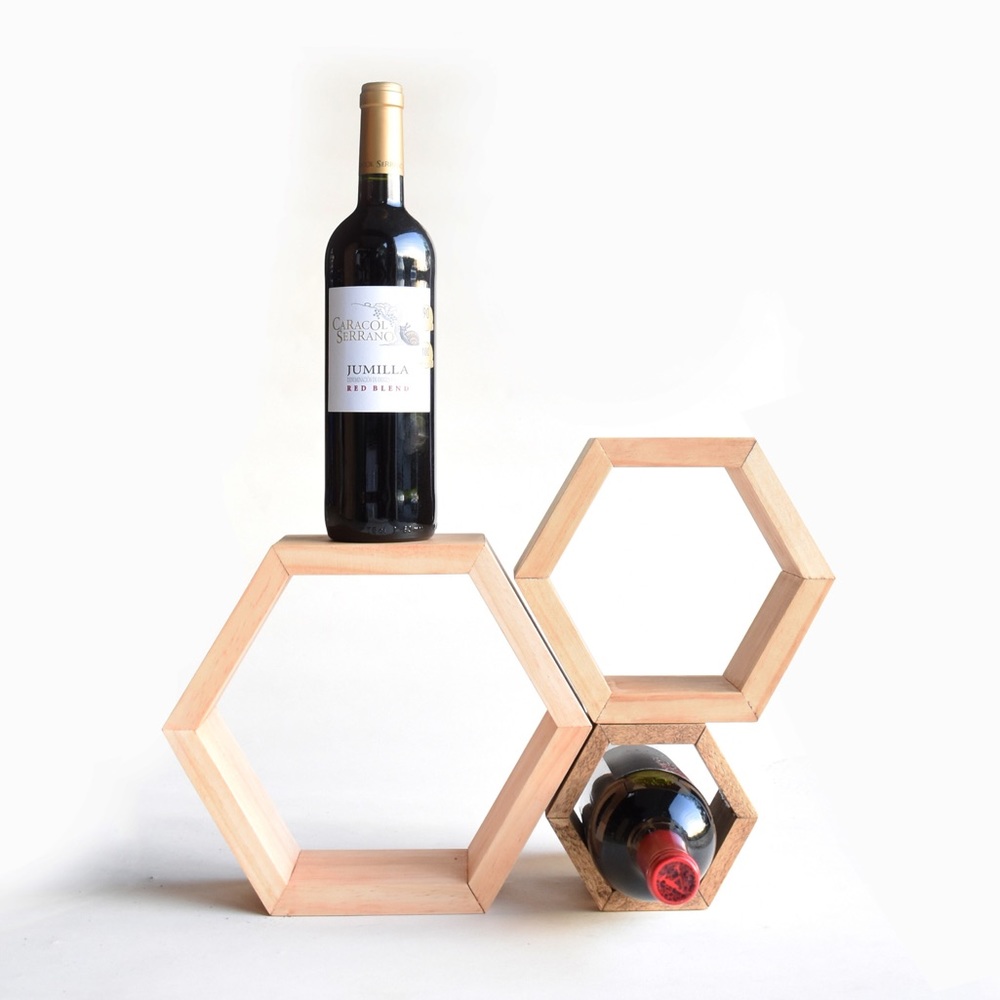 [customizable] honeycomb wooden hexagons! MEDIUM